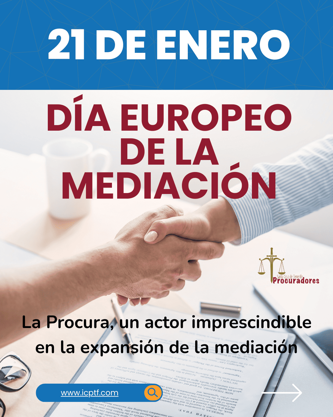 Portada de La Procura celebra el Día Europeo de la Mediación y refuerza su papel clave en la resolución eficaz de conflictos