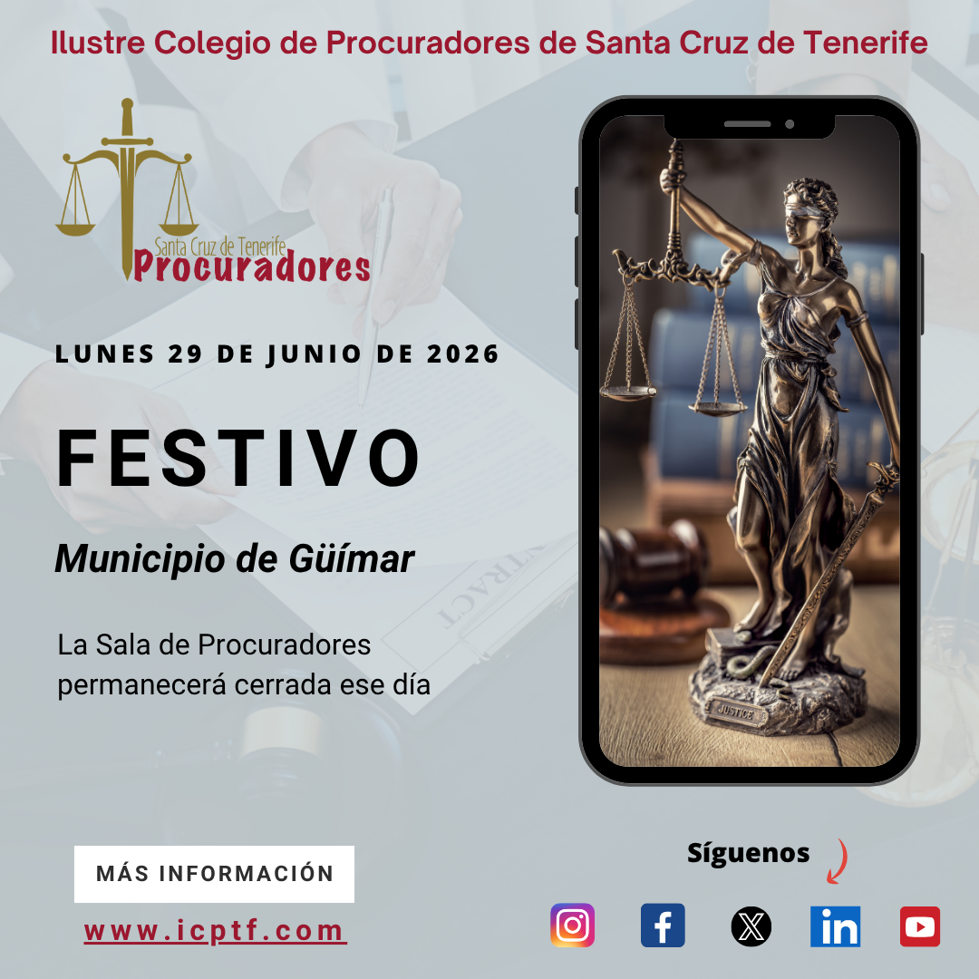 Portada de Lunes de 29 junio de 2026, festivo en el partido judicial de Güímar