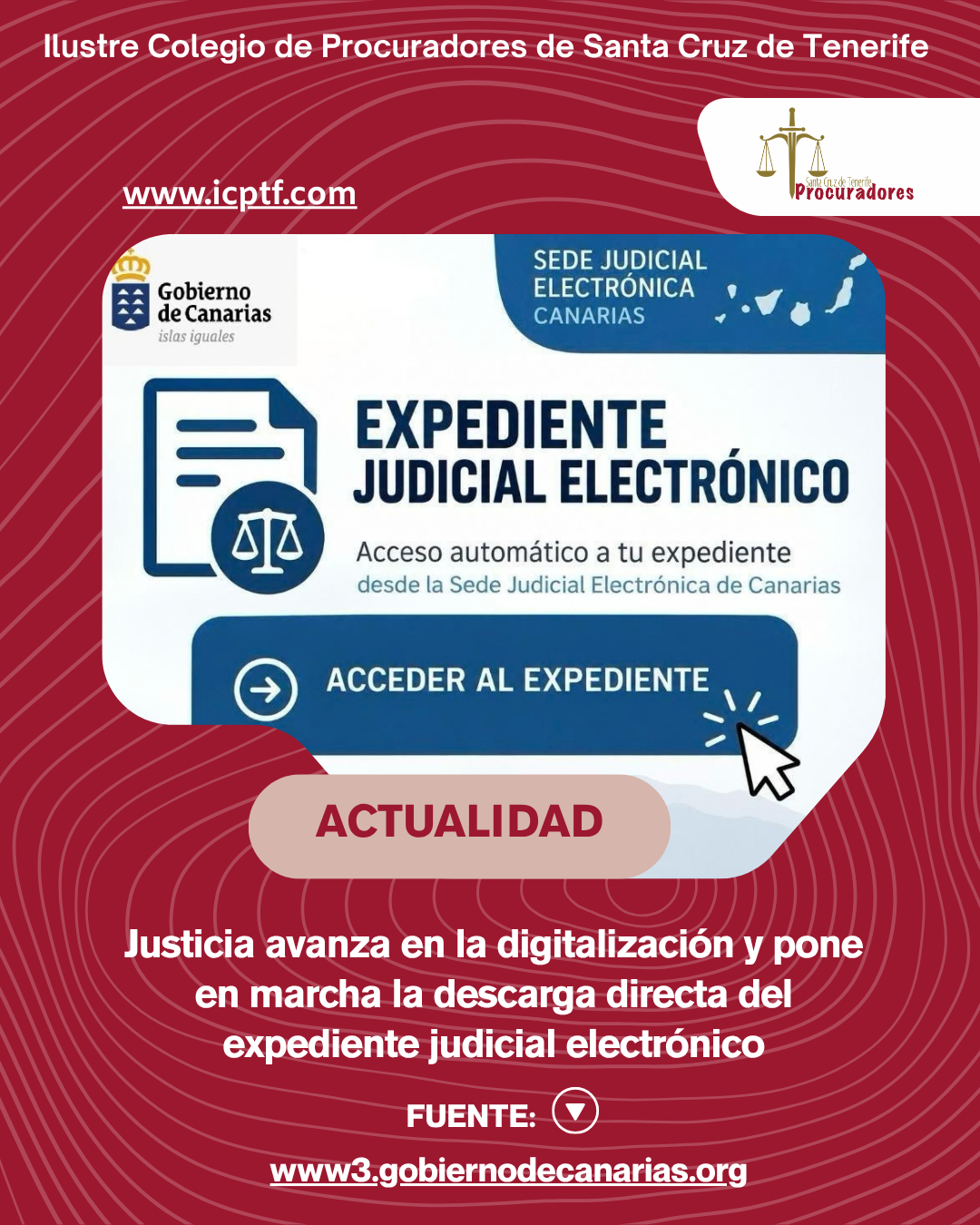 Portada de Justicia avanza en la digitalización y pone en marcha la descarga directa del expediente judicial electrónico