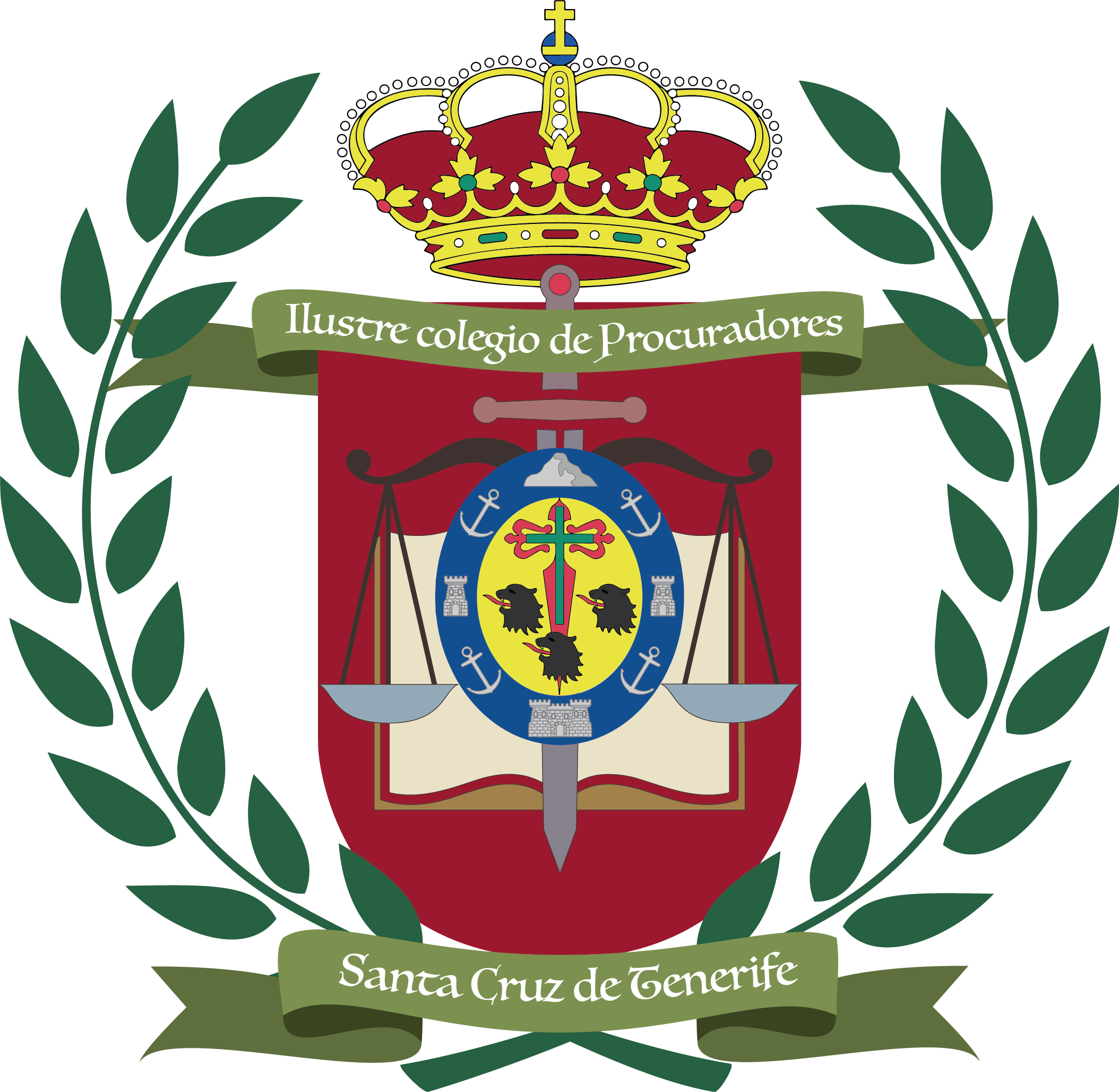 Escudo del Ilustre Colegio de Procuradores de Santa Cruz de Tenerife